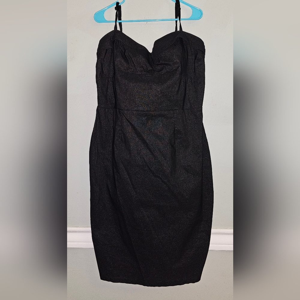 Pinup Girl Couture, Black glitter Monica